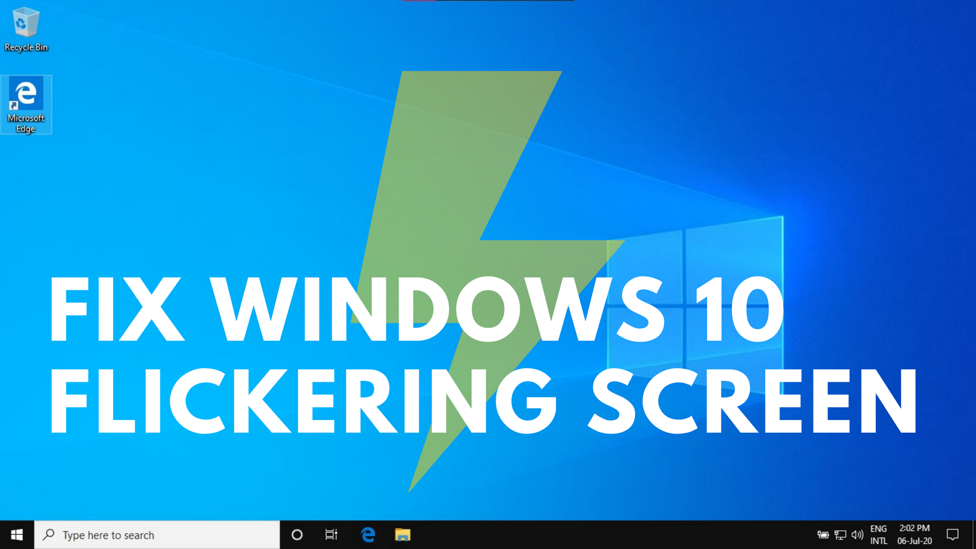 windows 8 flashing screen