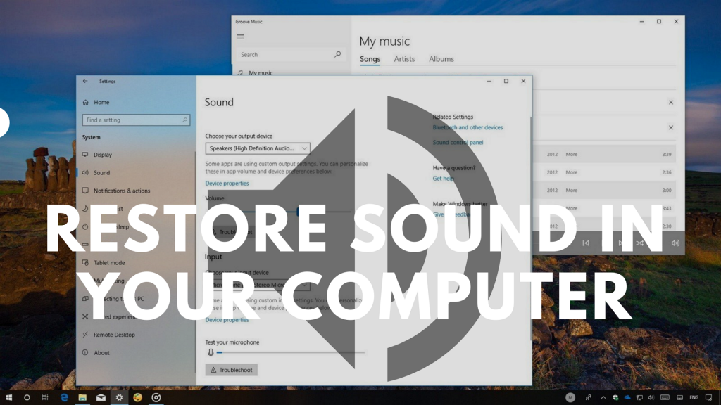 Fixed: How to Restore Sound to my Computer