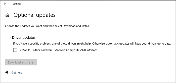 Install Driver Updates Windows