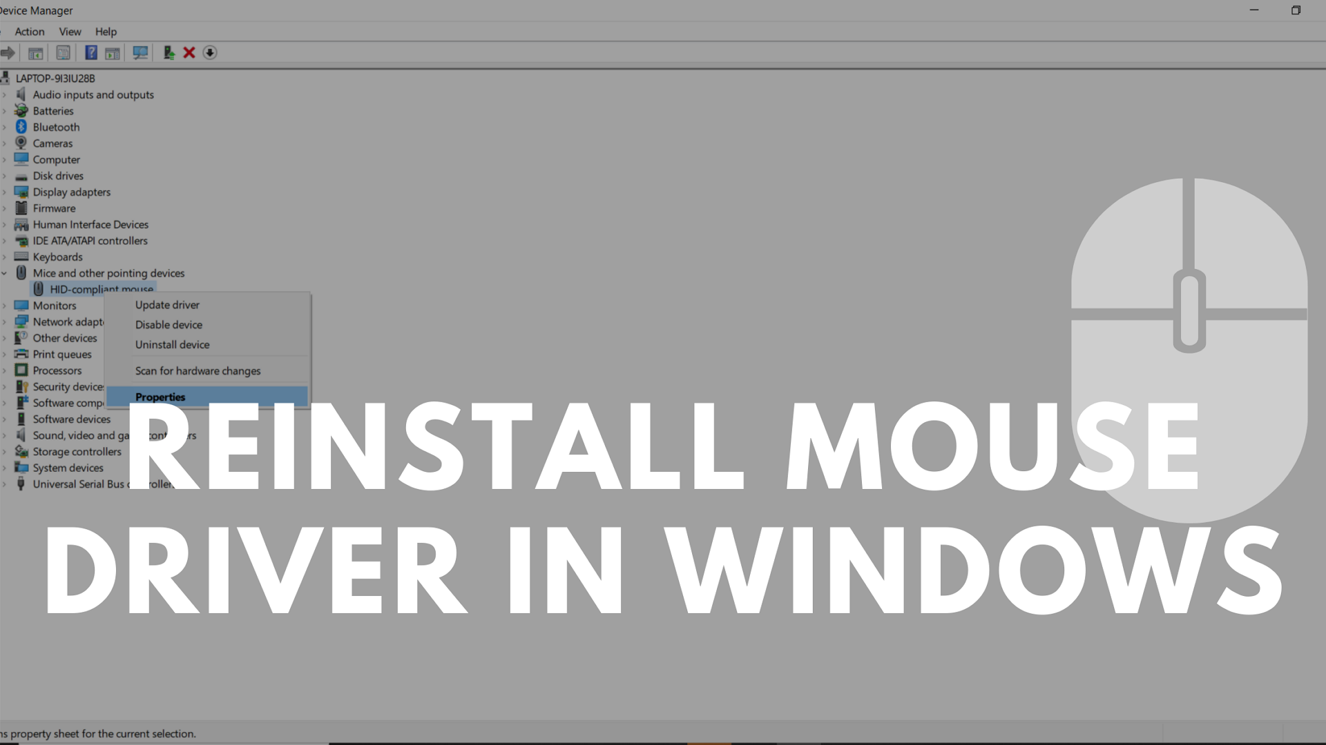 Windows mouse driver