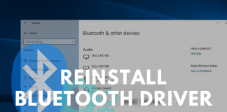 reinstall bluetooth driver Windows
