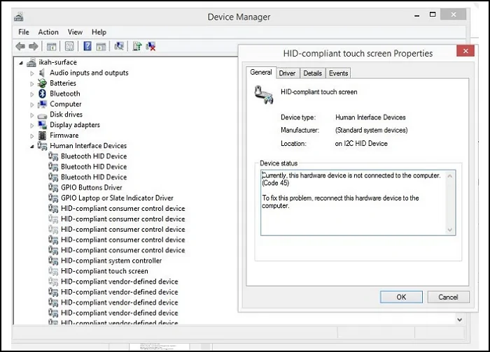 Device Manager HD Compliant Screen