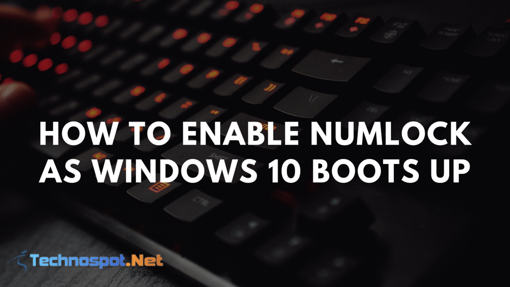 Enable Num Lock Computer Boots