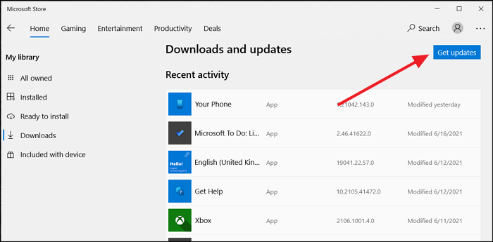 Get Updates Microsoft App
