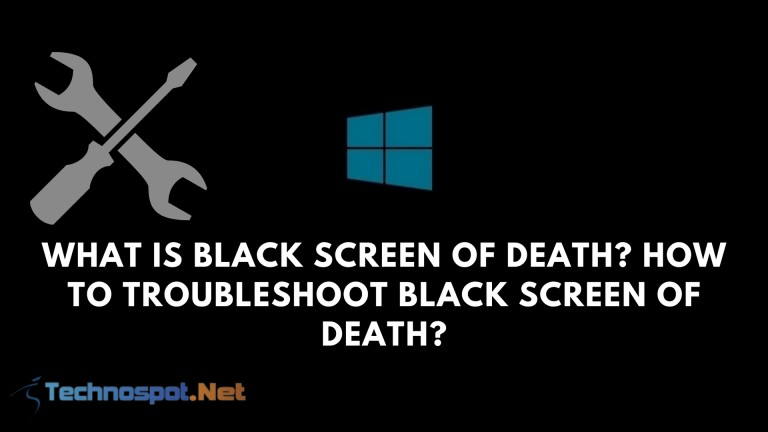 how do i fix the black screen of death on my computer