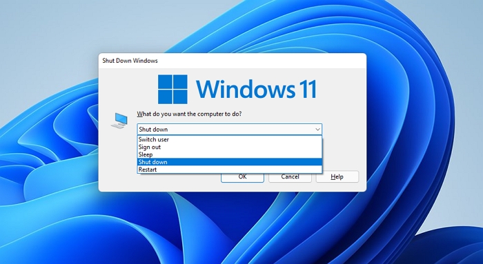 Windows ALT F4 Shutdown Menu