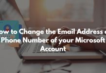 How to Change the Email Address or Phone Number of your Microsoft Account