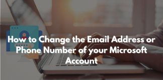 How to Change the Email Address or Phone Number of your Microsoft Account
