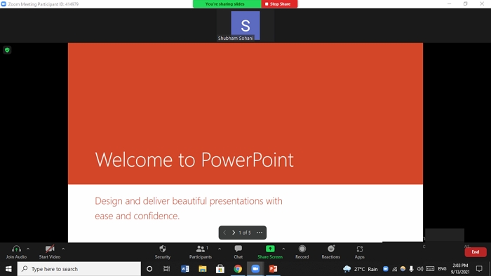 Microsoft PowerPoint Presentation Zoom