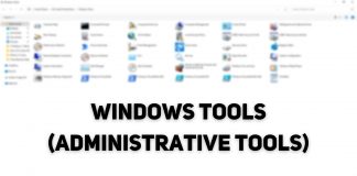 Windows Tools Administrative