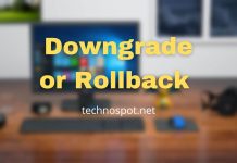 Downgrade or Rollback Windows