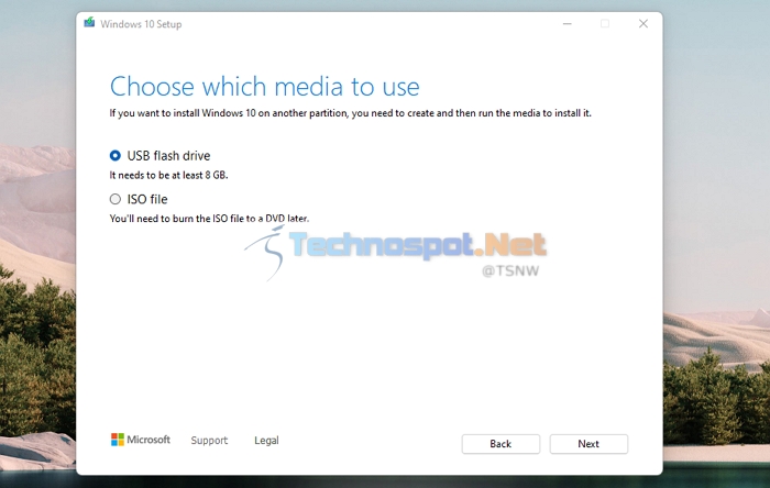 Windows USB Media Install Windows