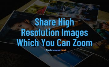 Share High Resolution Images Zoom