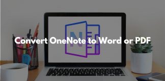 Convert OneNote to Word or PDF