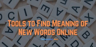 Tools to Find Meaning of New Words Online