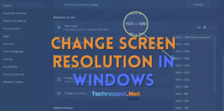 Change Screen Resolution Windows