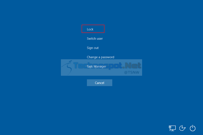 Lock Screen With Windows Shortcuts