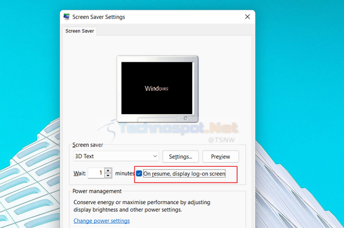 Using Screen Saver To Lock Screen In Windows