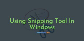 Using Snipping Tool In Windows