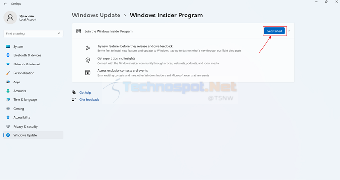 Windows Insider Program Get Started