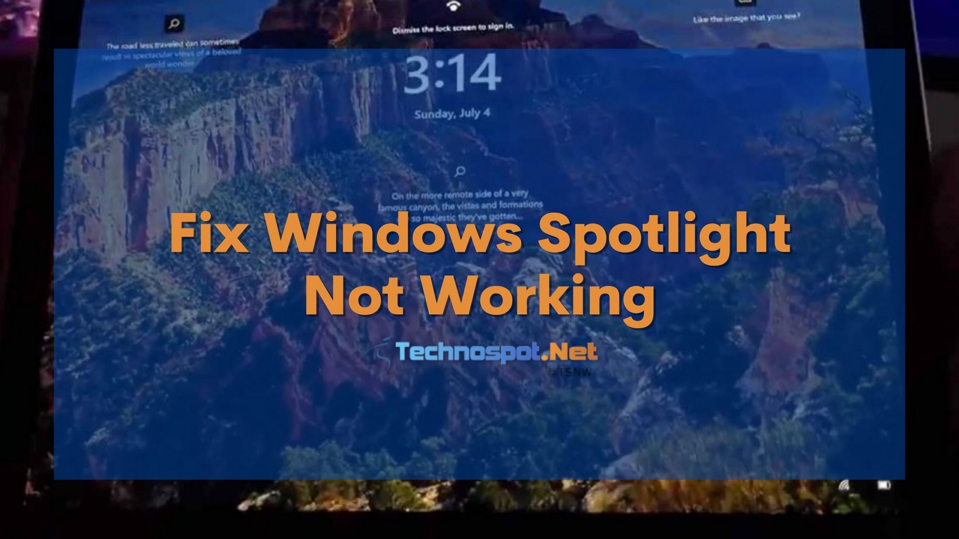 Fix Windows Spotlight Not Working