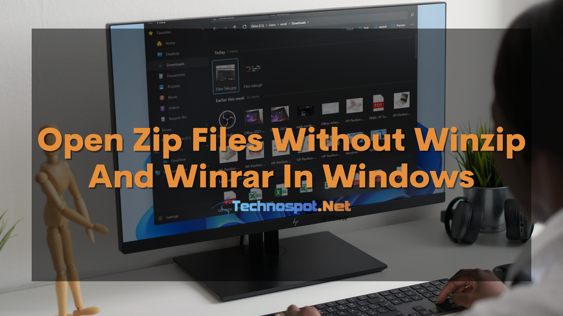 how to download without using winzip