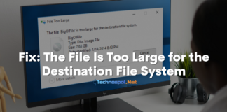 Fix The File Is Too Large for the Destination File System