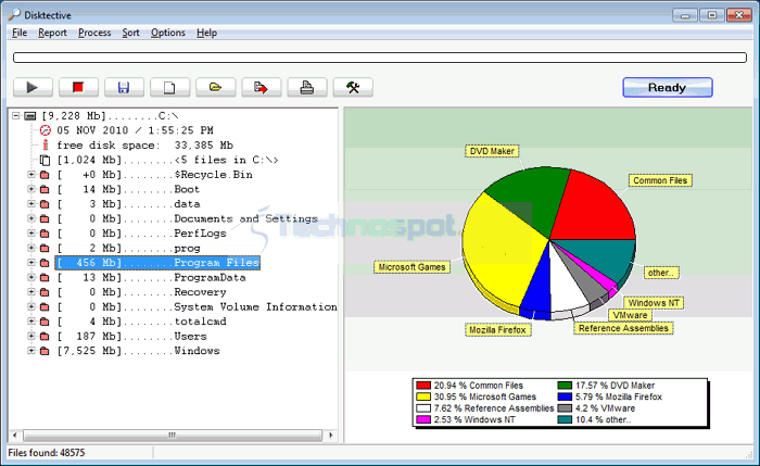 DiskTective Software To Analyze Hard Disk Space