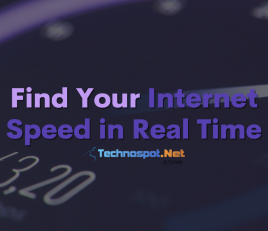 Find Your Internet Speed in Real Time