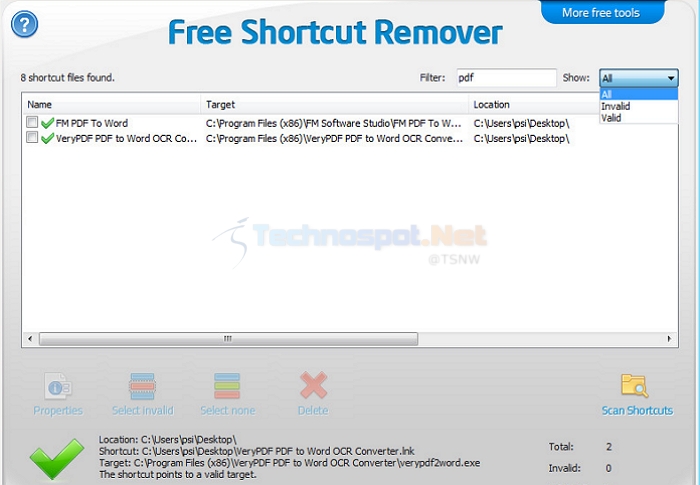 fix broken shortcuts windows 10