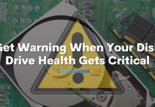 Get Warning When Your Disk Drive Health Gets Critical