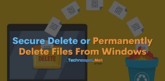 Secure Delete or Permanently Delete Files From Windows