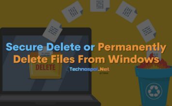 Secure Delete or Permanently Delete Files From Windows
