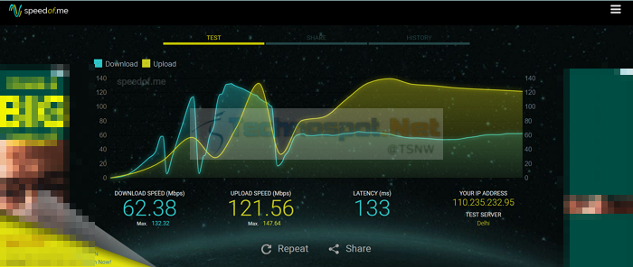 SpeedOf.me Internet Speed Test