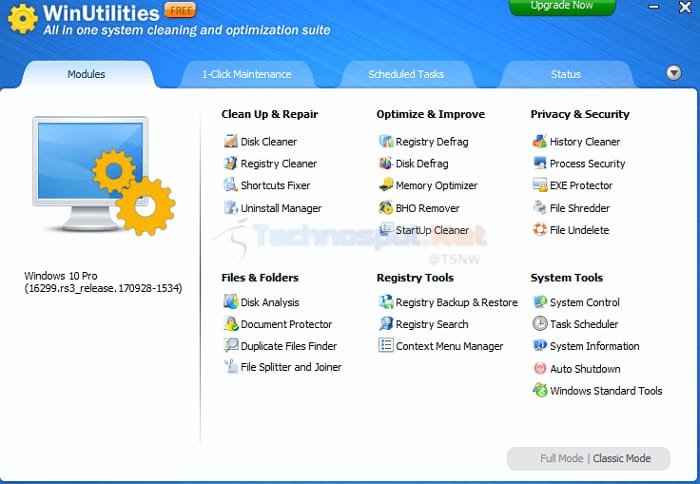 WinUtilities All in one file shredder and recovery software