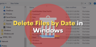 Delete Files by Date in Windows