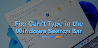 Fix Can't Type in the Windows Search Bar