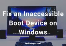 Fix an Inaccessible Boot Device on Windows
