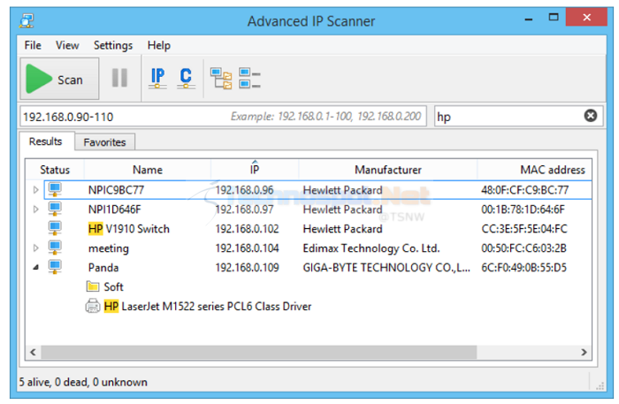 Advanced ip Scanner Application for Windows