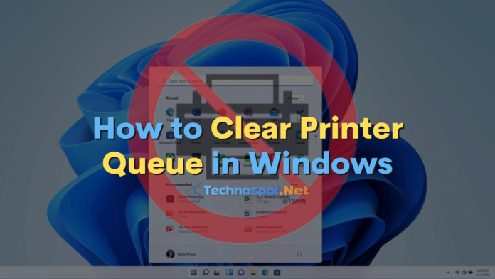 How to Clear Printer Queue in Windows 11/10 (Stalled Print Jobs)