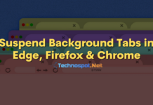 Suspend Background Tabs in Edge, Firefox & Chrome