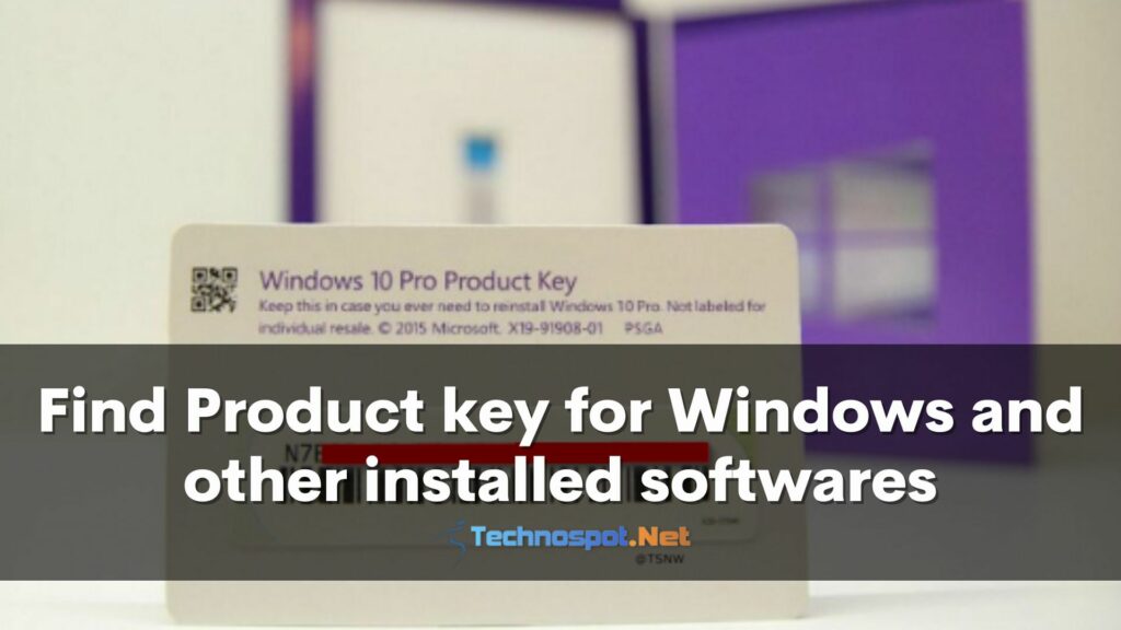Product Key Finder: Find Key for Windows and Other Installed Softwares