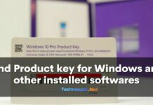 Find Product key for Windows and other installed softwares