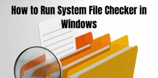 How to Run System File Checker in Windows