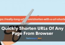 Quickly Shorten URLs Of Any Page From Browser