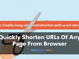 Quickly Shorten URLs Of Any Page From Browser