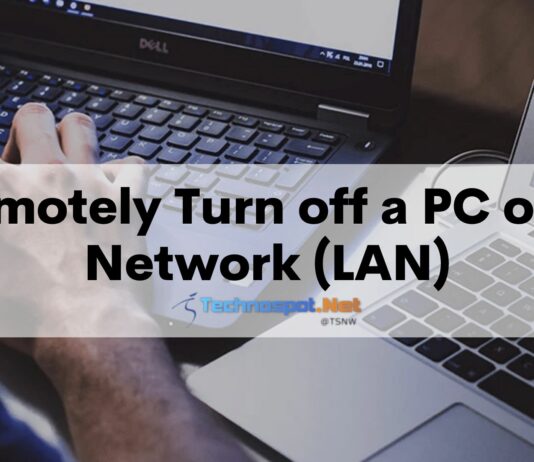 Remotely Turn off a PC on a Network (LAN)