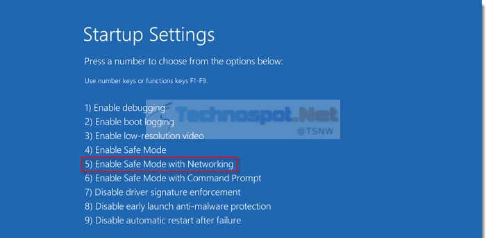 Safe mode with networking