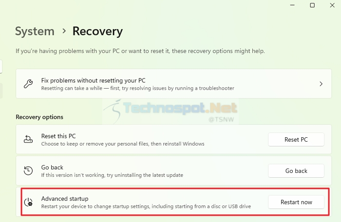 System Recovery Windows