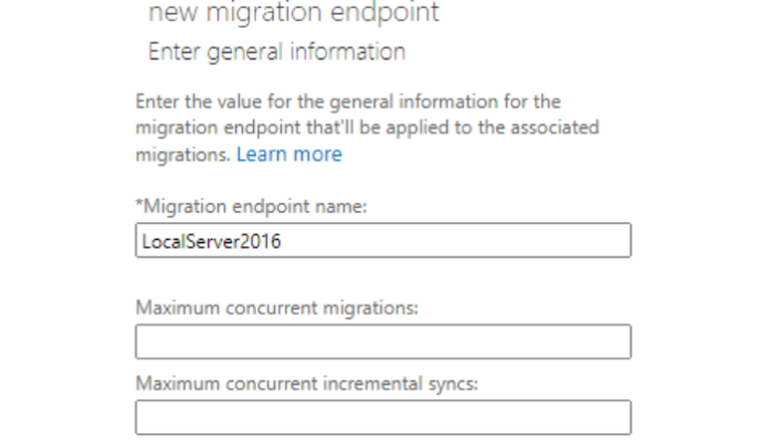 How To Create Migration Endpoint In Office 365?